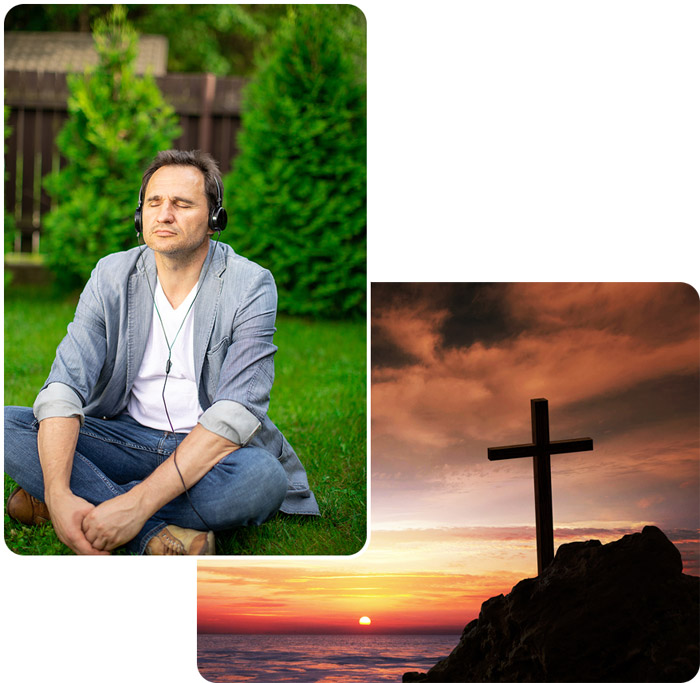 listening-beach-cross